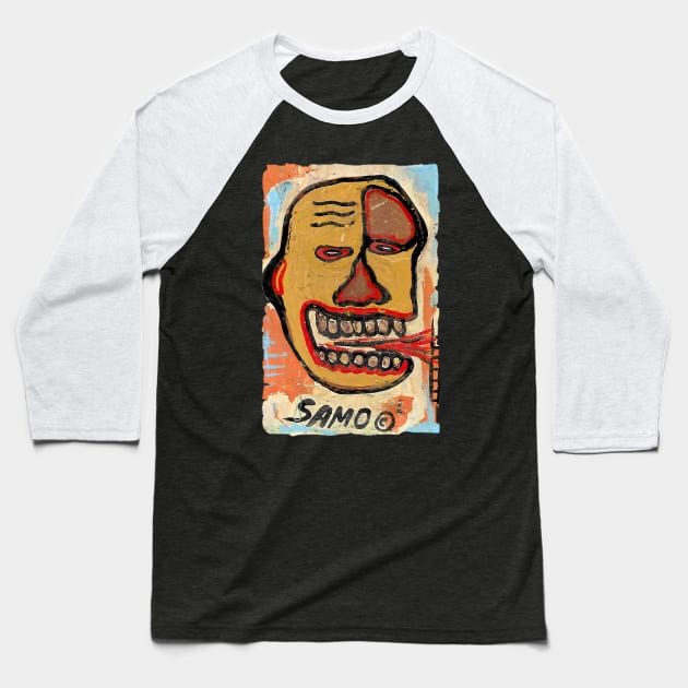 New York Samo T-Shirt 3 Baseball T-Shirt by Sauher